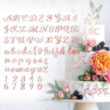 Glitter Alphabet Cake Topper, 64-Piece Acrylic Letters & Numbers for Wedding and Party Decor