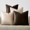 Fodere per cuscini in velluto 45x45 cm, set da 4 (2 oro + 2 nere) 1