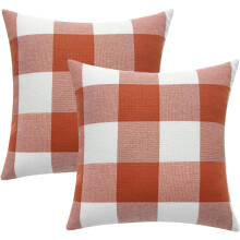 Fețe de pernă cu model Buffalo Check 20x20in, pachet de 2
