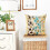 Capas de Almofada Decorativas de Luxo em Chenille com Estampa de Folhas Delicadas para Sofá, 50x50cm (20x20 polegadas), Multicores 3