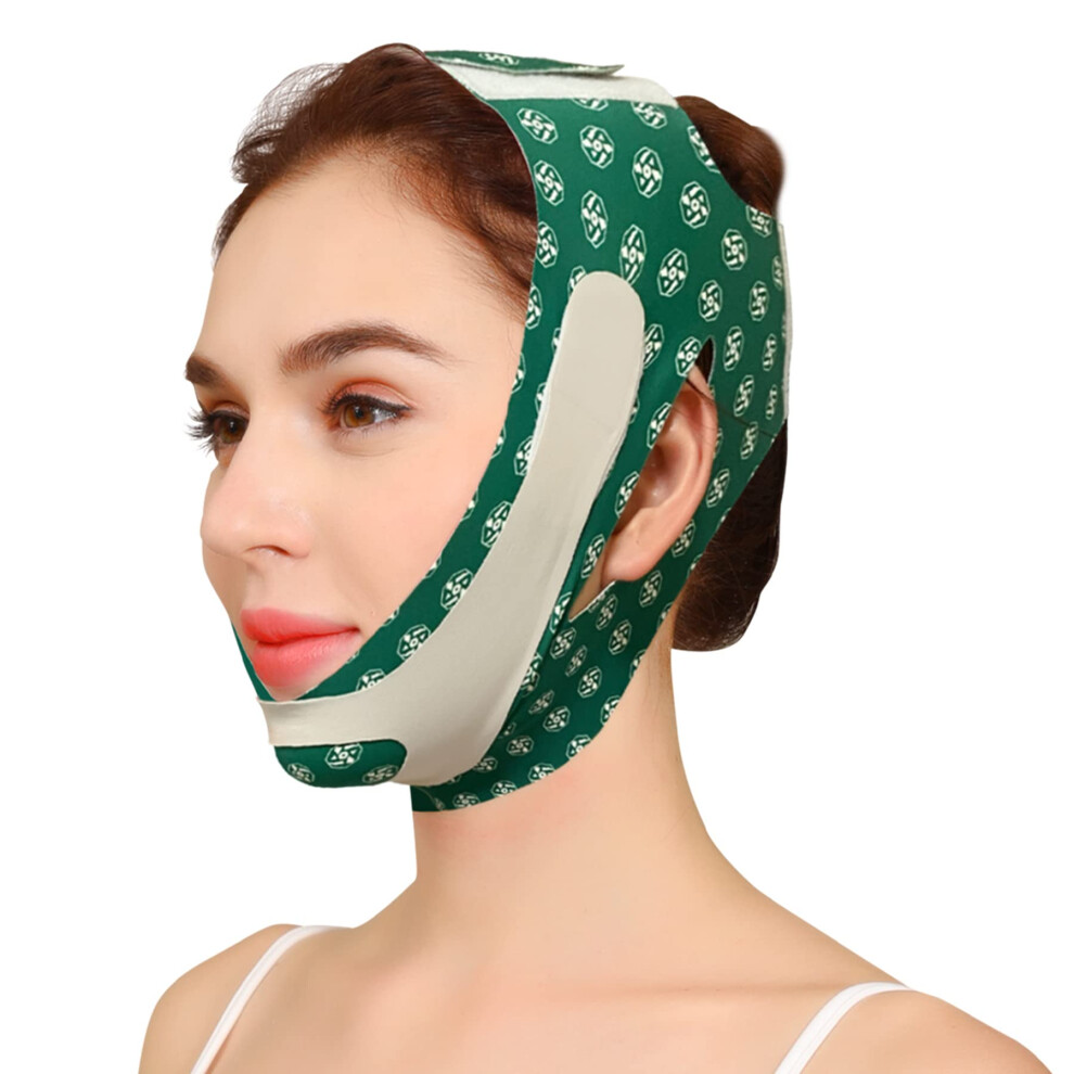 V Line Face Lifting Strap Double Chin Reducer Mask for Sagging Skin, Reusable Silicone Belt