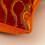 Housse de coussin en velours orange 45 x 45 cm 5