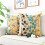 Capas de Almofada Decorativas de Luxo em Chenille com Estampa de Folhas Delicadas para Sofá, 50x50cm (20x20 polegadas), Multicores 6