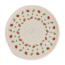 Ronde placemats van katoentouw, hittebestendig, 18 cm