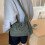 Καρό τσάντα ώμου Crossbody για γυναίκες, ελαφριά καπιτονέ βαμβακερή τσάντα ώμου 2