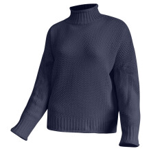 Pull en maille épaisse pour femme, couleur unie, idéal pour l'automne et l'hiver.