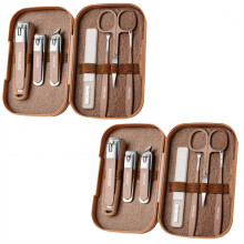 2Pcs Mens Nail Grooming Kit,Thicken Nail Cutter,Fast Fingernail Clipper,Color Mixing1