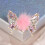 Fermaglio per capelli a forma di farfalla con strass, rosa, 2 pezzi 2