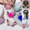 Fermaglio per capelli a forma di farfalla con strass, rosa, 2 pezzi 4