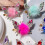 Fermaglio per capelli a forma di farfalla con strass, rosa, 2 pezzi 5