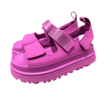 Sandálias femininas ajustáveis com plataforma, modelo 2025, com sola grossa antiderrapante, ideais para o verão, perfeitas para pés largos e