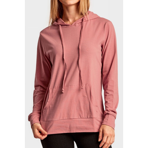 Women's Lightweight Cotton Long Sleeve Pullover Thin Hoodie Jacket