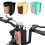 Suporte multifuncional 3 em 1 para celular e porta-copos de bicicleta, com gancho para chaves e material ABS. 5