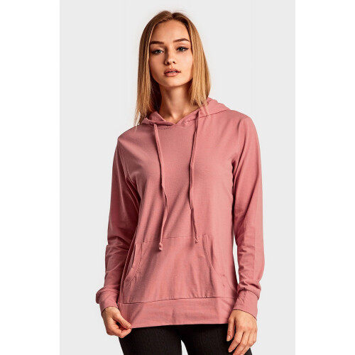 Women's Lightweight Cotton Long Sleeve Pullover Thin Hoodie Jacket 1