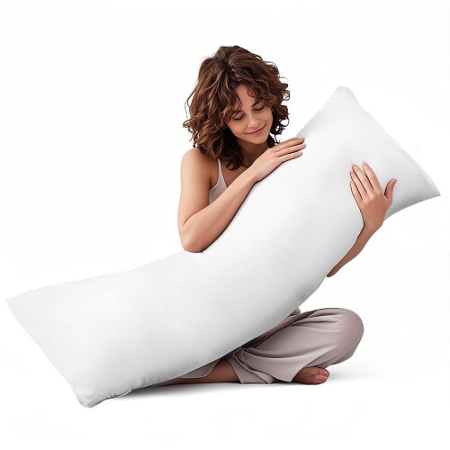Full Body Pillow Insert 20 x 54 inch White