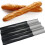French Bread Pan Mould Non Wave Punch Bread Tray Kitchen Bakeware Tool 3 Slots ( Black ) 7