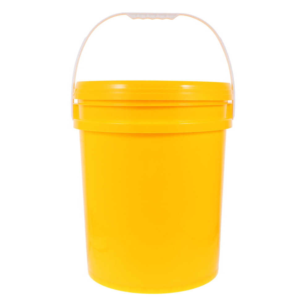 Ounona 1 Bucket Yellow Plastic Storage Pail For Paint Use And Garage Storage 9422877281817