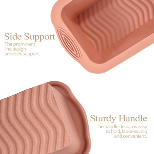 Bread Pan Set, 2-Piece Rectangular Nonstick Baking Pan Set Ideal for Oven Baking Bread and Cakes Easy Release 1