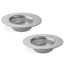 2-Piece Stainless Steel Kitchen Sink Strainer 4.5"