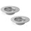 2-Piece Stainless Steel Kitchen Sink Strainer 4.5" 1