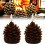 LED-konglelys brune 10x14cm 2-pakning 1