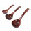 Wooden Cooking Spoons Assorted Colors 3 pcs 8