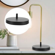 OUNONA 1Pack Table Lamp Holder Iron Base for American Style Classic Decorations