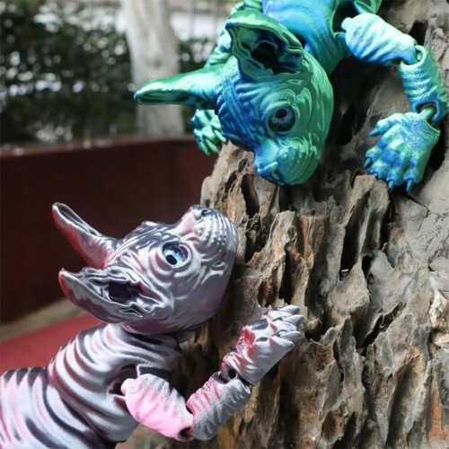 3D-Wächterkatzenfigur, flexibel und beweglich, 1 Stück 1