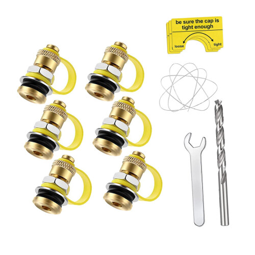 6 Pieces Universal Can Vents Jug Vent Plug Replace Part Easy 1