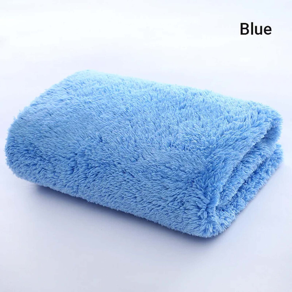 Thickened Absorbent Microfiber Car Cleaning Towel Velvet Cut Edges Towel Coral 9399596491912