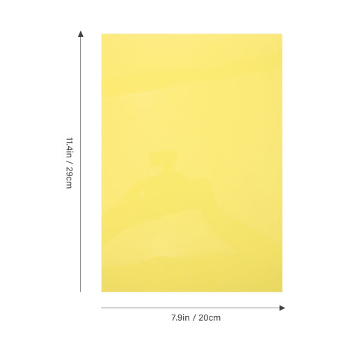 Heat Shrinkable Sheets Light Yellow Bops DIY Material Durable Wear-Resistant 1