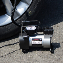 Compact Low-Noise High-Pressure Auto Tire Inflator with Auto-Stop – Single-Cylinder Electric Air Compressor for Cars, Compatible with Universal
