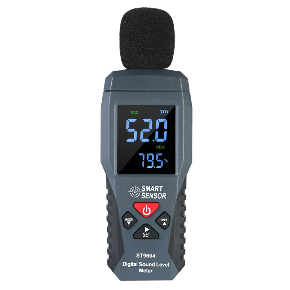 Smart Sensor Mini Digital Sound Level Meter Lcd Display Noise Meter Noise Measuring Instrument Decibel Tester 30-130Dba St9604 9399596492322