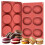 Set van 2 siliconen muffinvormen, 6 holtes, 10 cm 1