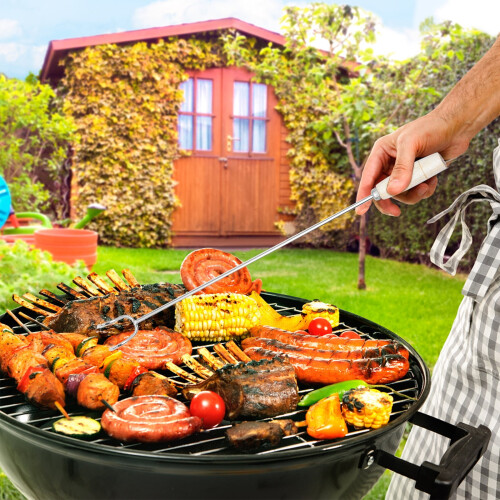 unbranded 2pcs Meat Roasting Stick Skewers Practical BBQ Mini Forks Beach Cookware 2