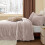 Fleece Twin Comforter Set Lotus Pink 1 Pillowcase 4