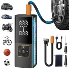 Cordless Tire Inflator 150 PSI with Digital Gauge and LED