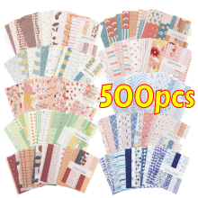 Vintage Scrapbook Paper Decorative 500 Sheets 3.35" x 2.17"