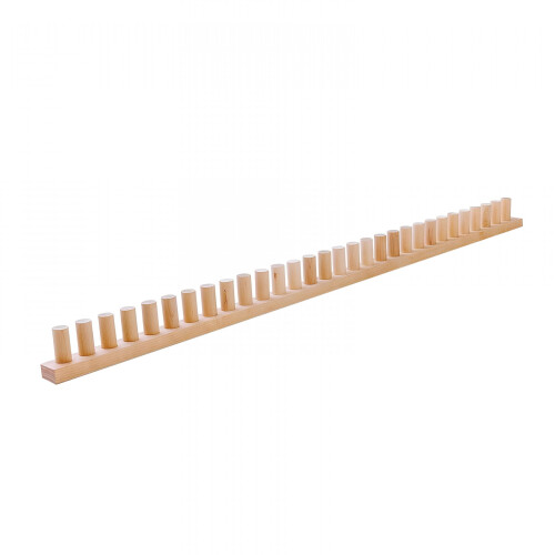 Grobstrickdecke, Webrahmen mit Holzstiften, robuster Garn 2