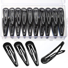 Presilhas de cabelo de metal de 2 polegadas em cores sortidas, 50 unidades.