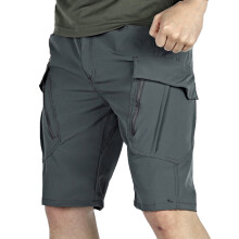 Cargo Shorts for Men Summer Solid Color Outdoors Multi-pocket Sport Shorts Pants,Gray