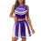 Riforla Cheerleading Μαθητή Αθλητικά Ημερήσια Cheerleading Διαγωνισμός Σετ Φόρεμα με Φούστα Μωβ 3