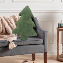 Kissen in Weihnachtsbaumform, dekorative Weihnachtskissen, Kissen im Landhausstil für Couch, Sofa, Schlafzimmer – passend zur Heimdekoration