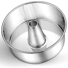 10 tommer Angel Food kagepande i rustfrit stål