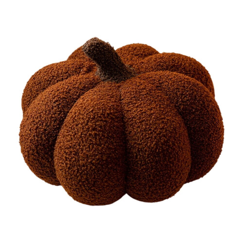 Coussin décoratif citrouille 3D marron 35 cm (1 pièce) 1