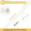 Gardinstång med spännfunktion, vit, justerbar, 60-100 cm, 4-pack 2