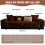 Faux Rabbit Fur Sofa Cover 36 x 63 in 3