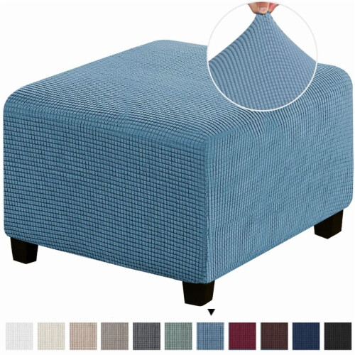Housse extensible jacquard pour pouf carré