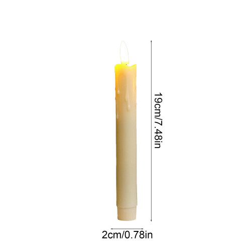 Candele coniche senza fiamma da 7,5 pollici con telecomando e timer dimmer (6 pezzi) 2