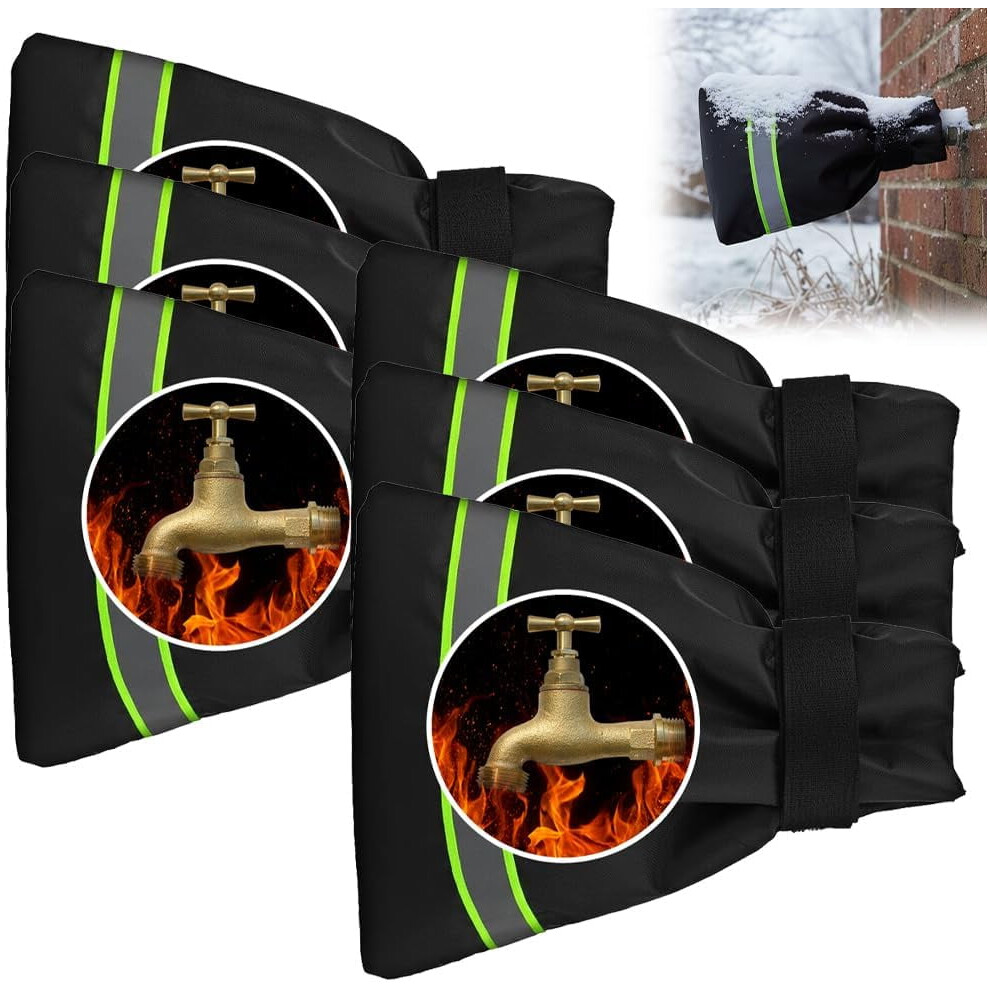 2026 New Insulated Outdoor Faucet Covers (6Pc), Waterproof Freeze Protection For Hose Bibs Â Compatible With Standard Spigots 9085618249165